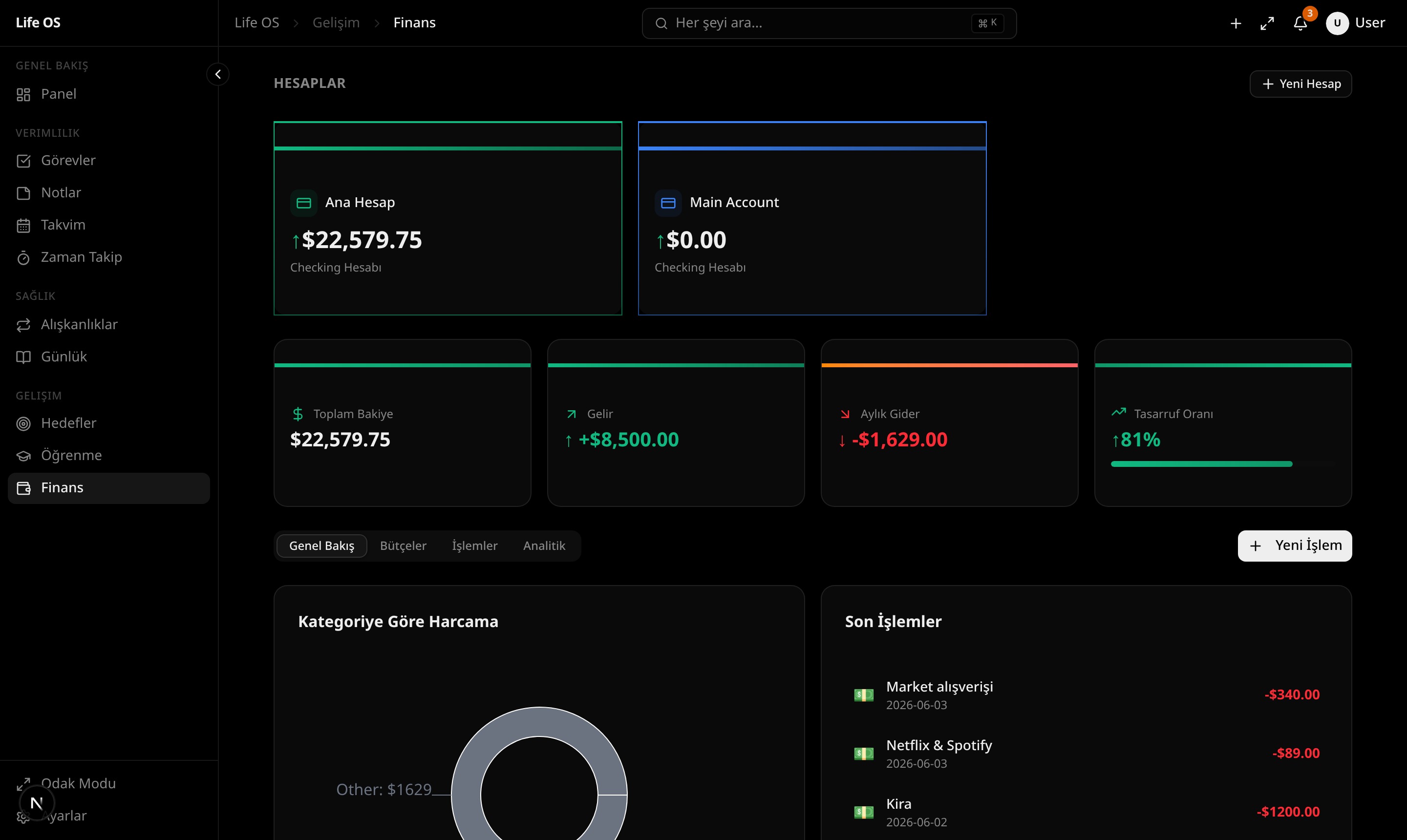 Life OS Finance