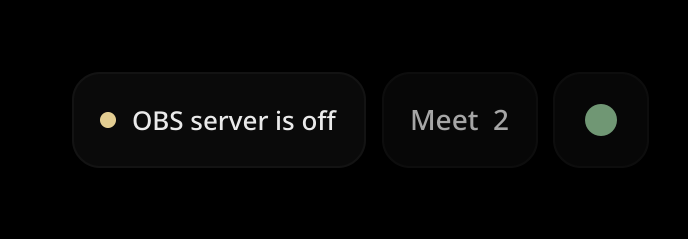 OBS server off
